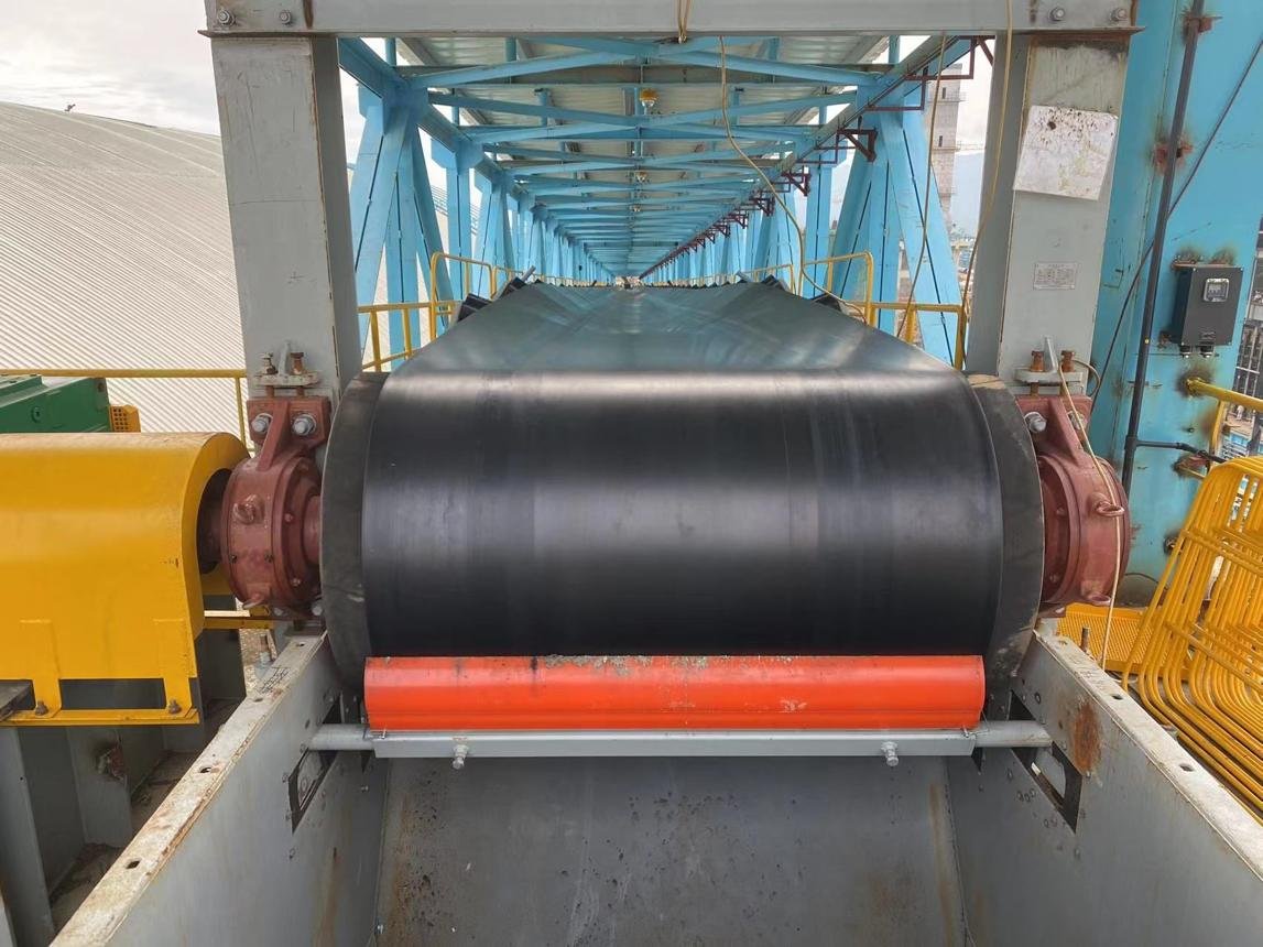 Conveyor belt in service